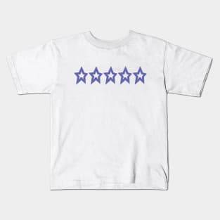 Five Chunky Star Very Peri Periwinkle Blue Color of the Year 2022 Kids T-Shirt